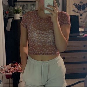 Aeropostale Mesh Cropped Tee